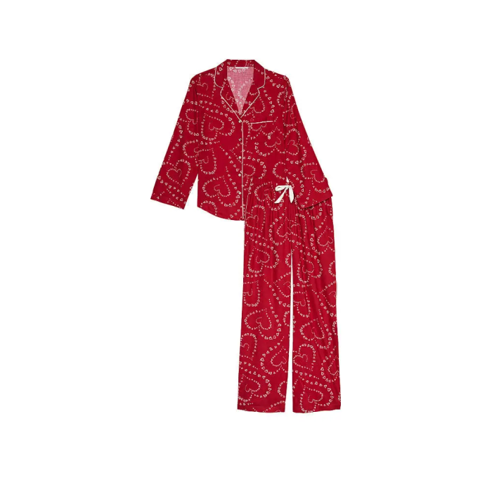 Пижама Flannel Long Pajama Set Lipstick