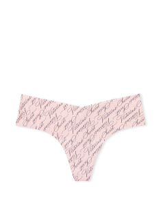 Трусики No-Show Thong Panty Victoria Script Pink