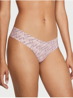 Трусики No-Show Thong Panty Victoria Script Pink