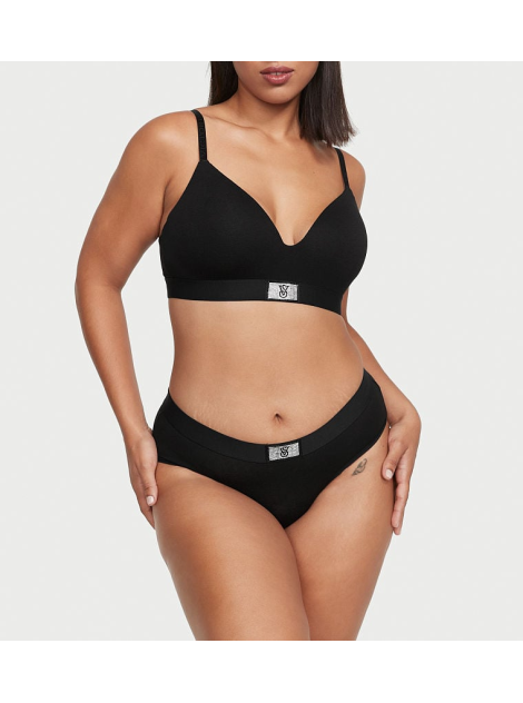 Трусики Cotton Shine Patch Hiphugger Panty Black