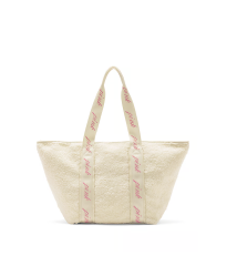 Сумка PINK Cozy-Plush Tote Bag Creamer
