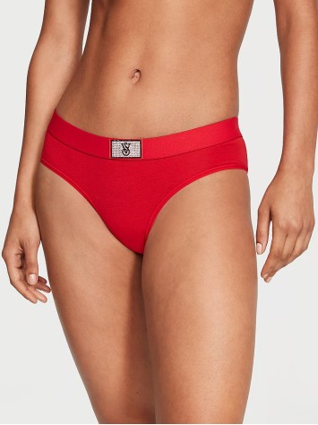 Трусики Logo Cotton Hiphugger Panty Shine Patch Lipstick