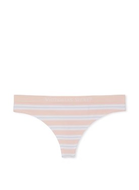 Трусики Seamless Purest Pink Stripe Thong Panty 