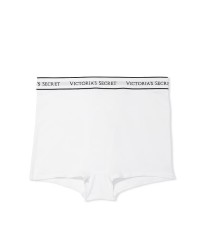 Трусики Cotton Logo High-Waist Boyshort Panty White