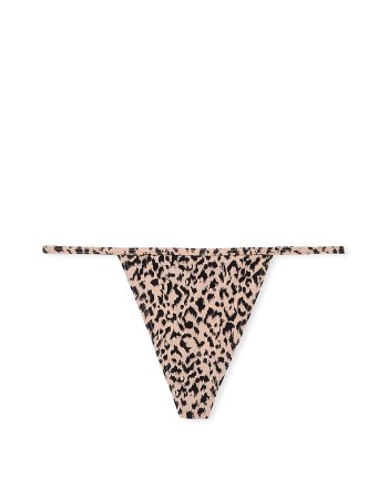 Трусики Stretch Cotton Scatter Shine V-String Panty Leopard