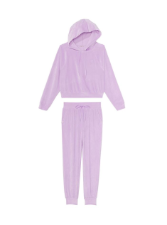Велюровий костюм Вікторія Сікрет Ribbed Velour Hoodies Jogger Unicorn Purple