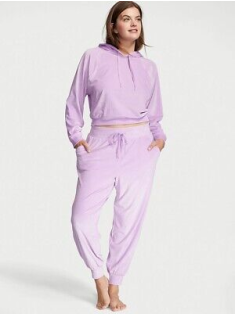 Велюровий костюм Вікторія Сікрет Ribbed Velour Hoodies Jogger Unicorn Purple