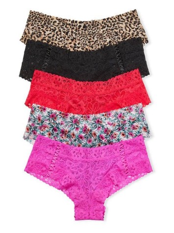 Набір трусиків 5-Pack Flower Print Lace Cheeky