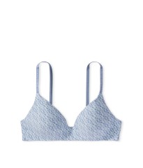 Бюстгальтер Victoria's Secret T-shirt Lightly Lined Wireless Blue Logo Bra