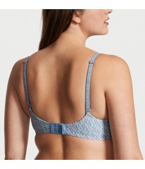 Бюстгальтер Victoria's Secret T-shirt Lightly Lined Wireless Blue Logo Bra