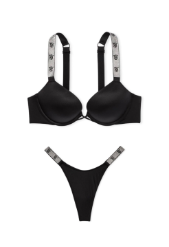Комплект білизни Shine Strap Bombshell Push-up Bra logo VS Set