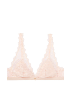 Комплект Victoria Secret Lace Bralette & High-rise Thong Panty V logo