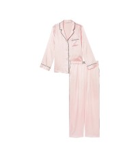Пижама Dew Drop Satin Long Pajama Set Purest Pink
