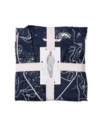 Піжама Victoria's Secret Flannel Long Pj set Noir Navy Pegasus