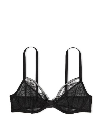 Комплект білизни Very Sexy Shine Strap Bra Lace Black Push-Up Set