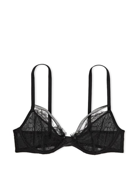 Комплект білизни Very Sexy Shine Strap Bra Lace Black Push-Up Set