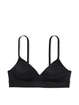 Бюстгальтер PINK Wear Everywhere Wireless Lightly Lined Black Bra 