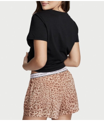 Піжама Victoria's Secret Cotton Short Tee-jama Leopard
