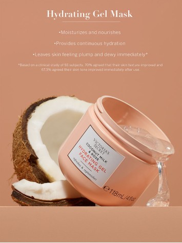 Зволожуюча маска гелева для обличчя Hydrating Gel Face Mask Coconut Milk & Rose