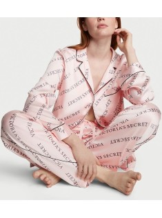 Піжама Satin Long Pajama Set Purest Pink