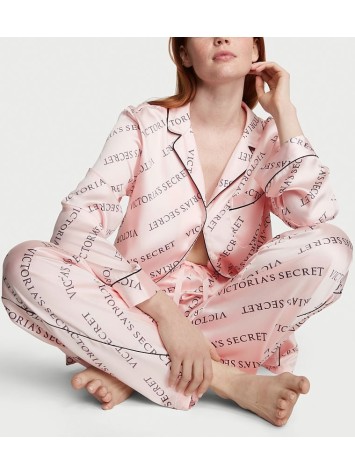 Піжама Satin Long Pajama Set Purest Pink