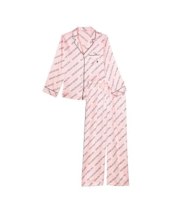 Пижама Satin Long Pajama Set Purest Pink