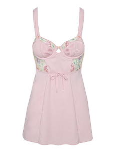 Сукня-пеньюар FOR LOVE & LEMONS Pink Floral Dress