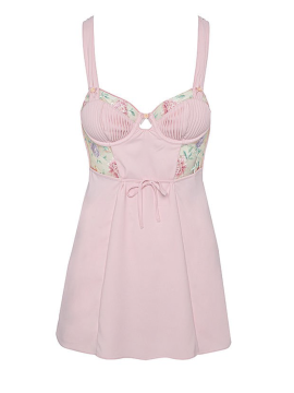 Сукня-пеньюар FOR LOVE & LEMONS Pink Floral Dress