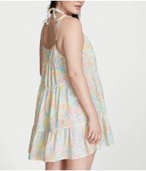 Плаття Tiered Mini Dress Coverup Multicolor