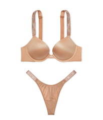 Комплект білизни Shine Strap Push-Up Bra Set Praline