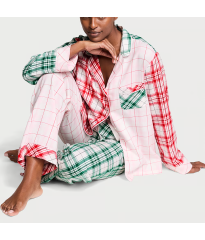 Піжама Flannel Long Pajama Set Print