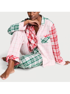 Пижама Flannel Long Pajama Set Print