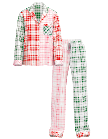 Піжама Flannel Long Pajama Set Print