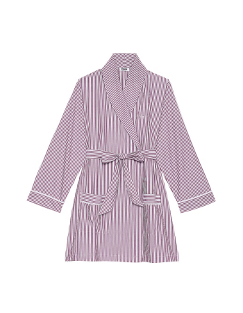 Халат Cotton Poplin Short Robe Violet