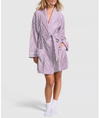 Халат Cotton Poplin Short Robe Violet