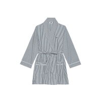 Халат Cotton Poplin Short Robe Stripe