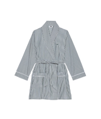 Халат Cotton Poplin Short Robe Stripe