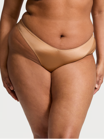 Трусики Strappy-Back High-Leg Thong Panty Toffee