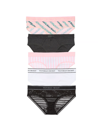 Набір трусиків 5-Pack Logo Cotton Hiphugger Panties Multi
