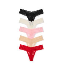 Набір трусиків 5-Pack Lace Thong Panties Multi