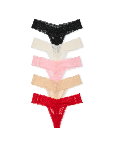 Набор трусиков 5-Pack Lace Thong Panties Multi