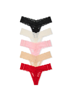 Набір трусиків 5-Pack Lace Thong Panties Multi