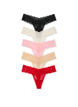 Набор трусиков 5-Pack Lace Thong Panties Multi