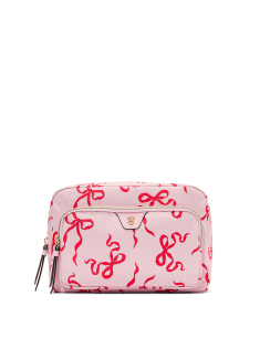 Косметичка Travel Makeup Pouch Pink and Red Bow