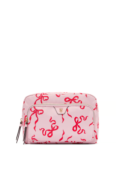 Косметичка Travel Makeup Pouch Pink and Red Bow