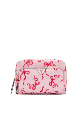 Косметичка Travel Makeup Pouch Pink and Red Bow