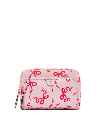 Косметичка Travel Makeup Pouch Pink and Red Bow