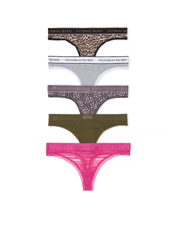 Набір трусиків 5-Pack Mixed Thong Panties Multi