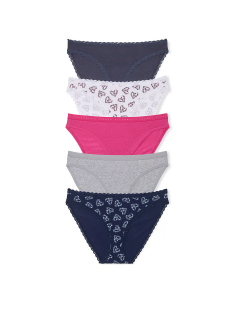 Набір трусиків 5-Pack Stretch Cotton Bikini Panties Multi