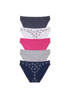 Набір трусиків 5-Pack Stretch Cotton Bikini Panties Multi